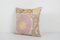 Vintage Pastel Pink Suzani Cushion Cover, 2010s 2