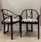 Art Deco Style Euphoria Cubist Dining Chairs from Misia Paris, 1970s, France, Set of 2 3