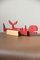 Knife Rests in Wood and Metal in Red by Alto Duo, Set of 6 8