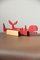 Knife Rests in Wood and Metal in Red by Alto Duo, Set of 6, Image 8