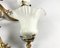 Antique Baroque Style Wall Sconces with Frosted Glass Shades, France, 1920s, Set of 2, Image 8