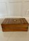 Large Antique Victorian Quality Burr Walnut Parquetry Inlaid Writing Box, 1860s 14