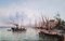 Victor Philipsen, Vue de port, Huile sur Toile 1