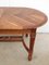 Tavolo da pranzo ovale allungabile in legno esotico, inizio XXI secolo, Immagine 7