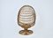 Italienischer Egg Chair aus Rattan, 1960er 4