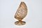 Italienischer Egg Chair aus Rattan, 1960er 5