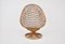 Italienischer Egg Chair aus Rattan, 1960er 2