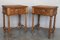 French Nightstands in Carved Oak with Turned Columns, 1900s, Set of 2 4