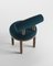 Modern Moca Chair in Boucle and Smoked Oak by Collector Studio 3