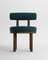Modern Moca Chair in Boucle and Smoked Oak by Collector Studio 1