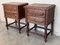 French Chestnut Bedside Tables with Drawers, 1900, Set of 2 9