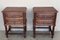 French Chestnut Bedside Tables with Drawers, 1900, Set of 2 6