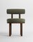 Modern Moca Chair in Boucle and Smoked Oak by Collector Studio 1