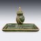 Russian Inkstand in 2-Colour Gold Mounted on Nephrite, 1910s 3