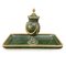 Russian Inkstand in 2-Colour Gold Mounted on Nephrite, 1910s 1