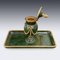 Russian Inkstand in 2-Colour Gold Mounted on Nephrite, 1910s 5