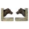 French Bronze and Marble Dog Head Book Ends, 1910s, Set of 2, Image 6