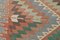 Türkischer Kelim Teppich aus Pastell Wolle 6
