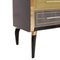 Italian Wood and Colored Glass Sideboard, 1950s, Image 4