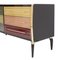 Italian Wood and Colored Glass Sideboard, 1950s 5