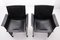 Korium Armchair in Black Leather by Matteo Grassi, 1970s, Set of 2 2