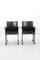 Korium Armchair in Black Leather by Matteo Grassi, 1970s, Set of 2 1
