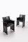 Korium Armchair in Black Leather by Matteo Grassi, 1970s, Set of 2 3