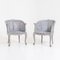 Pipe Mesh Chairs in the style of Louis Quinze, Set of 2 5