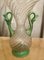 Murano Glass Silver Foil Green Vase from Fratelli Toso, 1920s 5