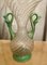 Vase en Verre de Murano Feuille d'Argent Vert de Fratelli Toso, 1920s 5