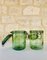 Frascos franceses vintage de vidrio verde de Solidex, años 30. Juego de 2, Imagen 6