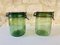 Vintage French Green Glass Jars from Solidex, 1930s, Set of 2 4