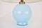 French Blue Glass Lamp, 1930s, Image 4