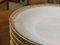 Servicio de mesa de porcelana de Limoges blanca y dorada. Juego de 72, Imagen 9