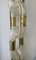 Italian Murano Glass Brass Chain Floor Lamp attributed to Aldo Nason for Mazzega, 1970s 4