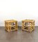 Vintage Coffee Tables in Bamboo, Italy, 1970s, Set of 2 1