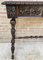 Early 20th Century Carved Oak Table with One Drawer, 1940s, Image 5