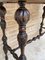 Early 20th Century Carved Oak Table with One Drawer, 1940s 19