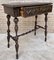 Early 20th Century Carved Oak Table with One Drawer, 1940s 9
