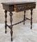 Early 20th Century Carved Oak Table with One Drawer, 1940s, Image 9