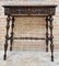 Early 20th Century Carved Oak Table with One Drawer, 1940s 3