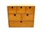 Schubladen-Organizer aus Holz für den Schreibtisch, 1970er 7