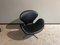 Swan Chair 3320 aus schwarzem Leder von Arne Jacobsen für Fritz Hansen, 1950er 6