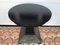Black Round Table on a Leg Covered with Pressed Brass Sheet. 1920s 14