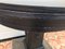 Black Round Table on a Leg Covered with Pressed Brass Sheet. 1920s 16