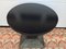Black Round Table on a Leg Covered with Pressed Brass Sheet. 1920s 12