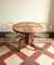 Tavolo rotondo in ciliegio e paglia di Vienna, Italia, anni '40, Immagine 8