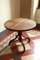 Cherrywood and Viennese Straw Round Table, Italy, 1940s 1
