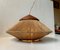 Mid-Century Pendant Lamp in Natural Hessian String & Teak from Fog & Mørup, 1960s 2