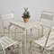 Tavolo da bistrò vintage con sedie di Tolix, Francia, anni '60, set di 5, Immagine 2